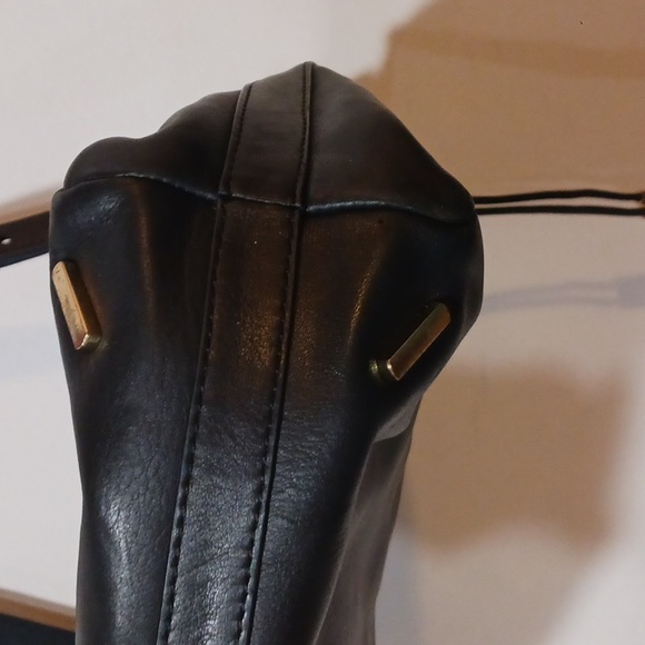 Vince Camuto Bags Vince Camuto Black Soft Leather Crossbody Gold